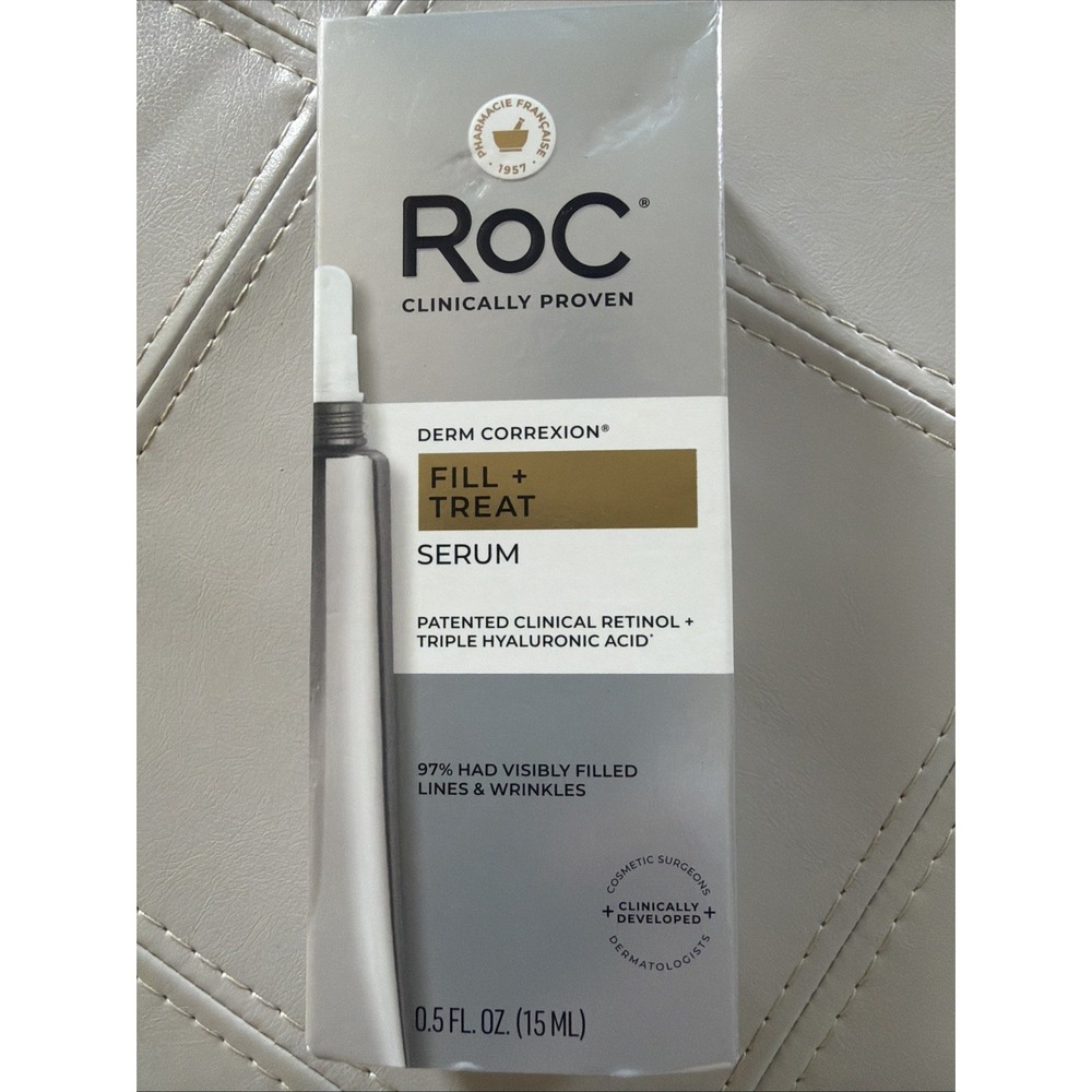 RoC Derm Correxion FILL +TREAT Serum Full Sz New Original Box Clinically Proven